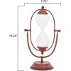 imageDecorative Metal ampamp Glass Thirty Minute HourglassAntique Red