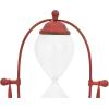 imageDecorative Metal ampamp Glass Thirty Minute HourglassAntique Red