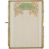 imageCreative CoOp Brass ampamp Glass Photo Frame with Gold Finish ampamp Hinged Opening