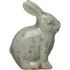 imageCreative CoOp Distressed Terracotta Figurine Rabbit Aqua
