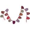imageCreative CoOp Vintage Cotton Kantha Quilt Pennant Garland Multicolor