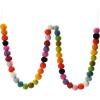 imageCreative CoOp Wool Felt Ball Garland Multi Color