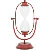 imageDecorative Metal ampamp Glass Thirty Minute HourglassAntique Red