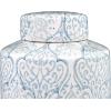 imageBlue ampamp White Decorative Ginger Jar with LidLarge