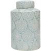 imageBlue ampamp White Decorative Ginger Jar with LidLarge