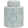 imageBlue ampamp White Decorative Ginger Jar with LidSmall