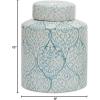 imageBlue ampamp White Decorative Ginger Jar with LidSmall