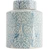 imageBlue ampamp White Decorative Ginger Jar with LidSmall