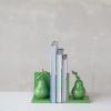 imageCreative CoOp 2Piece Cast Metal Pear Bookends Green