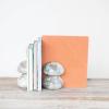 imageCreative CoOp 2Piece Marble Mushroom Shaped Bookends Mint Chocolate Mlange