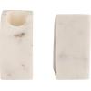 imageCreative CoOp 2Piece Marble VasesBookends White