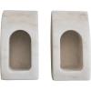 imageCreative CoOp 2Piece Marble VasesBookends White