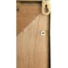 imageCreative CoOp 30 Inch Square Wall Clock with Wood Finish and Gold Trim
