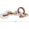 imageCreative CoOp Acacia Wood and Marble Chain with 8 Links