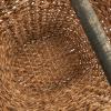 imageCreative CoOp Bankuan Braided Oval Toilet Paper Basket with Wood BarNatural