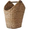 imageCreative CoOp Bankuan Braided Oval Toilet Paper Basket with Wood BarNatural