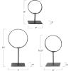 imageCreative CoOp Decorative Modern Found Metal Rings on Stands Black Set of 3