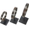 imageCreative CoOp Decorative Modern Found Metal Rings on Stands Black Set of 3
