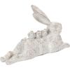 imageCreative CoOp Decorative Resting Rabbit with Birds Figurine Distressed WhiteWhite