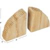 imageCreative CoOp Decorative Sandstone Bookends with Ribbed Edge Natural Set of 2