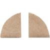 imageCreative CoOp Decorative Sandstone Bookends with Ribbed Edge Natural Set of 2