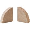 imageCreative CoOp Decorative Sandstone Bookends with Ribbed Edge Natural Set of 2