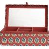 imageCreative CoOp Fabric Covered Jewelry Box with Floral Pattern and Interior Mirror Multicolor