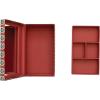 imageCreative CoOp Fabric Covered Jewelry Box with Floral Pattern and Interior Mirror Multicolor