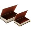 imageCreative CoOp MDF ampamp Canvas Book Storage Boxes Set of 2 New England Landscapes