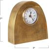 imageCreative CoOp Metal Mantel Clock for Display Antique Gold