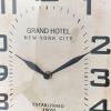 imageCreative CoOp Metal Rectangle Hanging Clock with Handle Decoration on Top