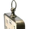 imageCreative CoOp Metal Rectangle Hanging Clock with Handle Decoration on Top