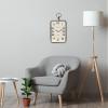 imageCreative CoOp Metal Rectangle Hanging Clock with Handle Decoration on Top
