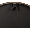 imageCreative CoOp Plastic Hanging Wall Clock with Leather Strap White and Brown