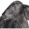 imageCreative CoOp Resin Standing Goat Accent Dcor with Cast Iron Finish Black834L x 4W x 534H