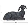 imageCreative CoOp Resin Standing Goat Accent Dcor with Cast Iron Finish Black834L x 4W x 534H