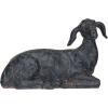imageCreative CoOp Resin Standing Goat Accent Dcor with Cast Iron Finish Black834L x 4W x 534H