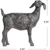 imageCreative CoOp Resin Standing Goat Accent Dcor with Cast Iron Finish Black914L x 3W x 914H