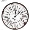 imageCreative CoOp Turn of The Century Style Metal and Wood Wall Clock