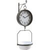imageCreative CoOp White Decorative Reproduction Scale Wall Clock