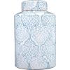 imageBlue ampamp White Decorative Ginger Jar with LidLarge