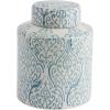 imageBlue ampamp White Decorative Ginger Jar with LidSmall