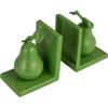 imageCreative CoOp 2Piece Cast Metal Pear Bookends Green