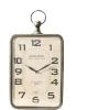 imageCreative CoOp Metal Rectangle Hanging Clock with Handle Decoration on Top