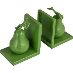 imageCreative CoOp 2Piece Cast Metal Pear Bookends Green