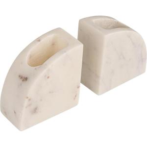 imageCreative CoOp 2Piece Marble VasesBookends White