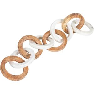 imageCreative CoOp Acacia Wood and Marble Chain with 8 Links