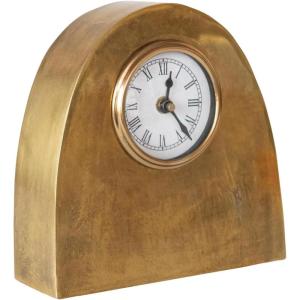 imageCreative CoOp Metal Mantel Clock for Display Antique Gold
