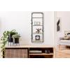 imageCreative CoOp 32 Inch Metal ampamp Wood Shelf with Hooks