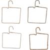 imageCreative CoOp Aluminum and Natural Fiber Wrapped Hanger Natural Set of 4